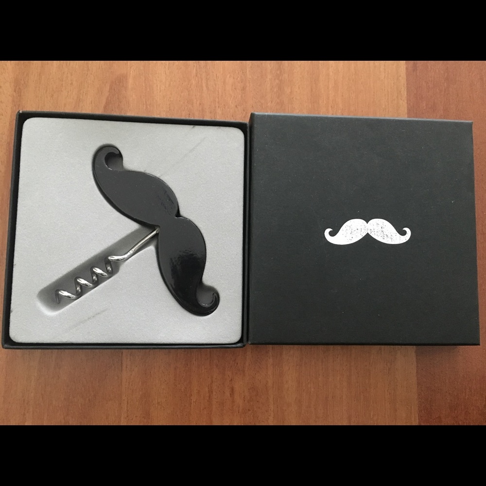 Mustache Wine Corkscrew in Box